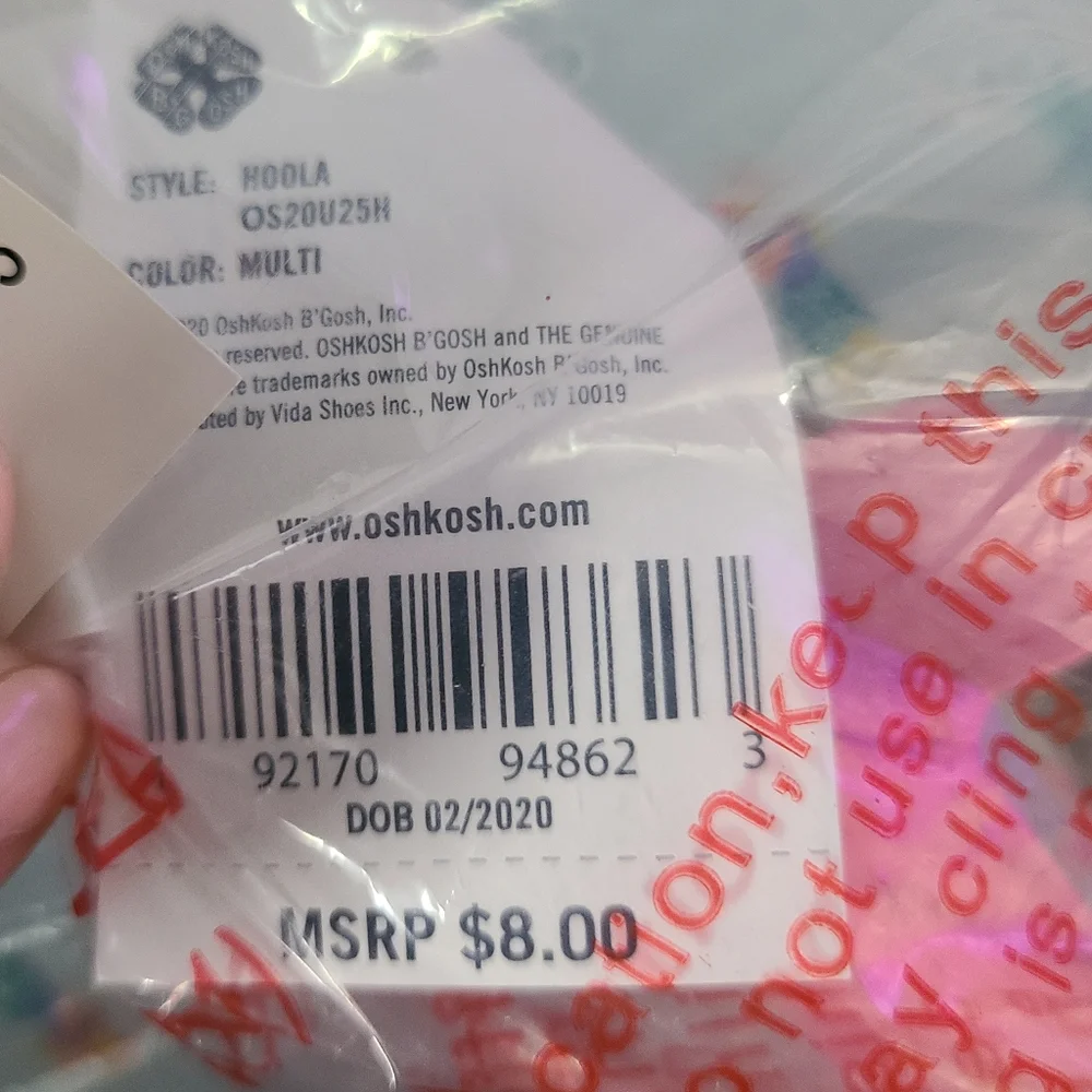 NWT Oshkosh Hula Flip Flops